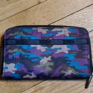 LeSportsac camo tech wallet.